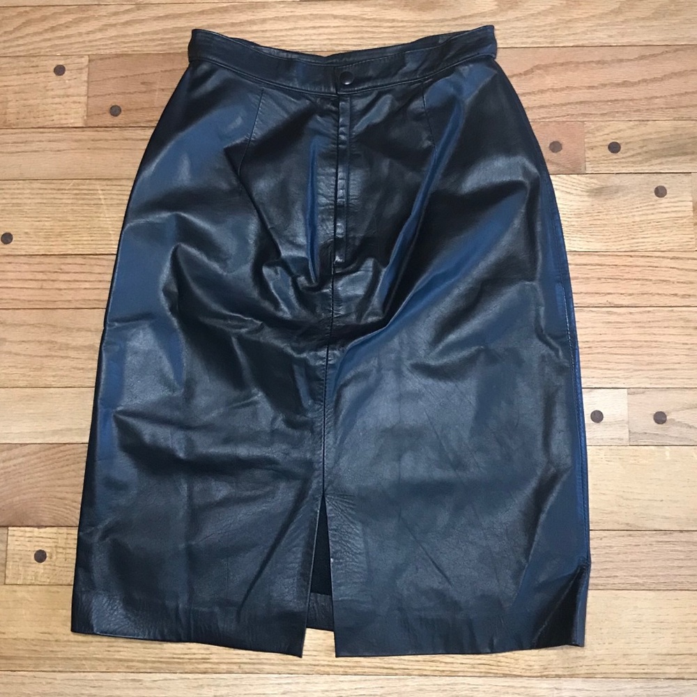 Vintage Leather Skirt